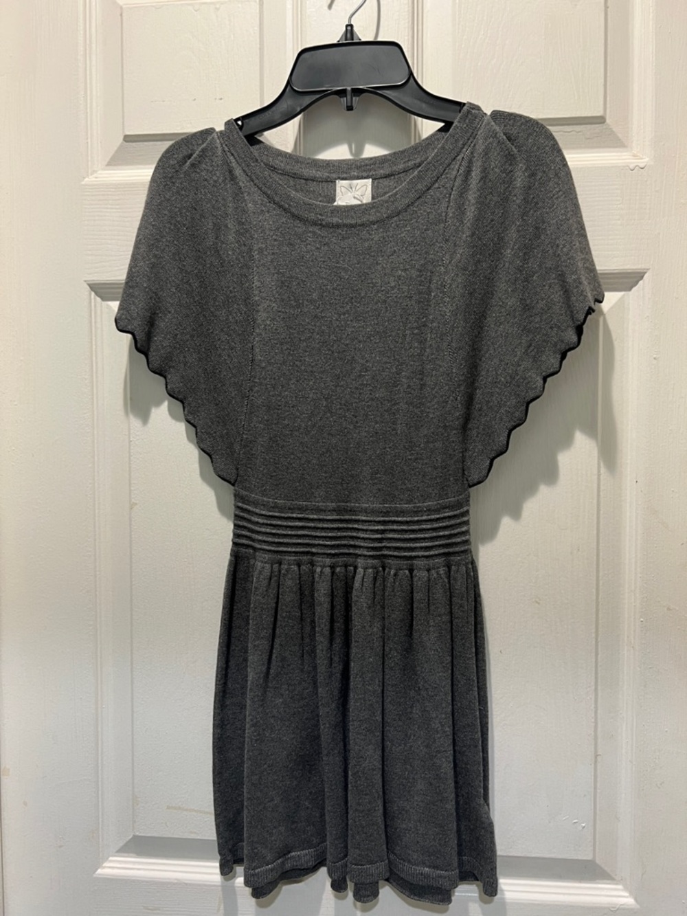 Ella Moss Charcoal Gray Knit Dress for Girls size 7